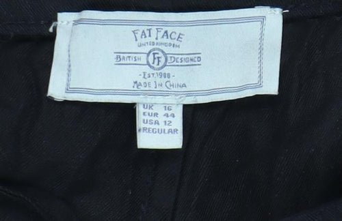 Fat Face Women's Black Jogger Trousers Size 16