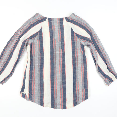 Cloth & Stone Women's Multicoloured Striped Blouse