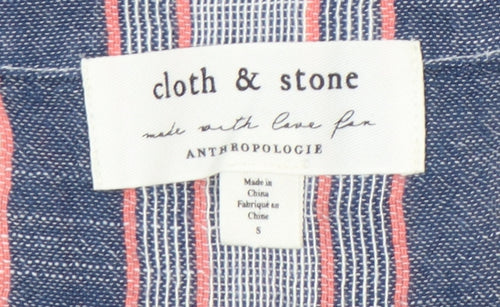Cloth & Stone Women's Multicoloured Striped Blouse