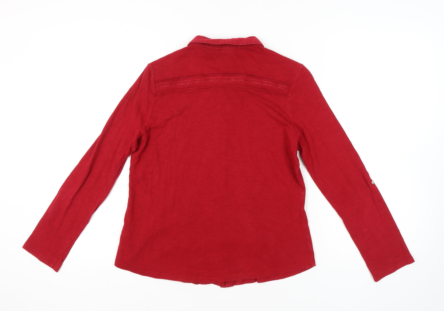 White Stuff Women's Red Button-Up Shirt Size 14