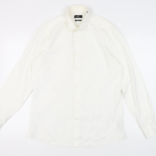 Next Men's White Slim Fit Dress Shirt 41cm