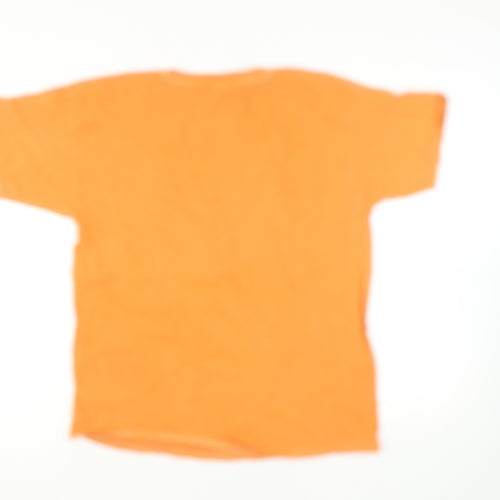 PrettyLittleThing Women's Orange Cotton T-Shirt S