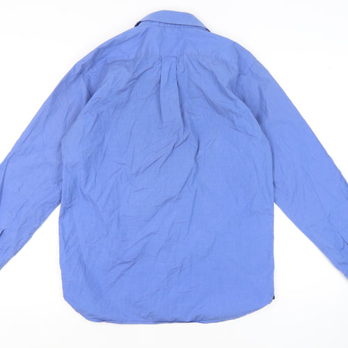 GAP Men's Blue Classic Fit Button-Up Shirt, S