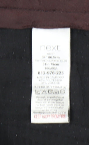 Next Men's Blue Slim Fit Trousers Size 34