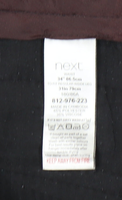 Next Men's Blue Slim Fit Trousers Size 34