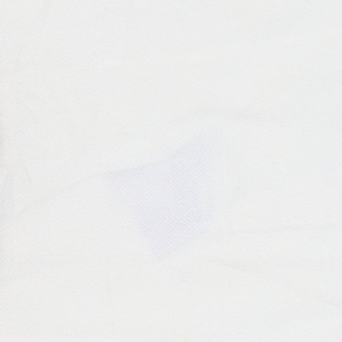 Marks and Spencer Women's White Wide-Leg Trousers, Size 12