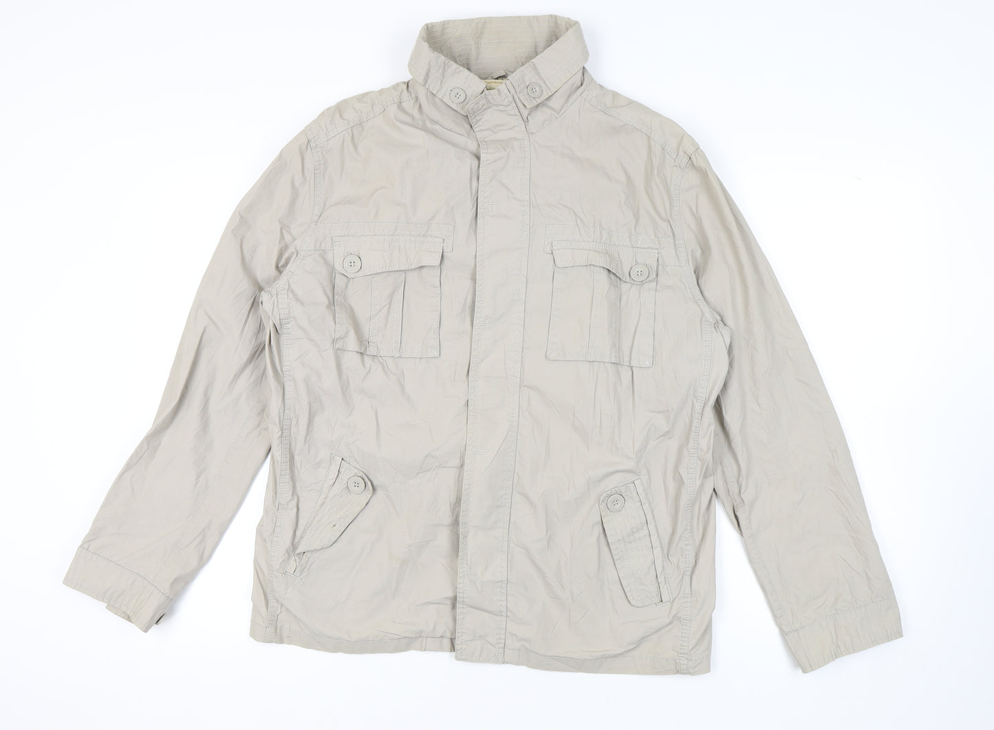 Mantaray Men's Beige Military Jacket L