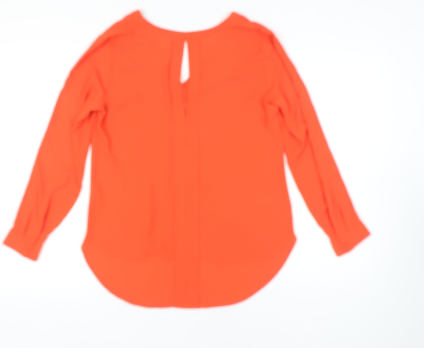 Marks and Spencer Women’s Orange V-Neck Blouse, Size 10