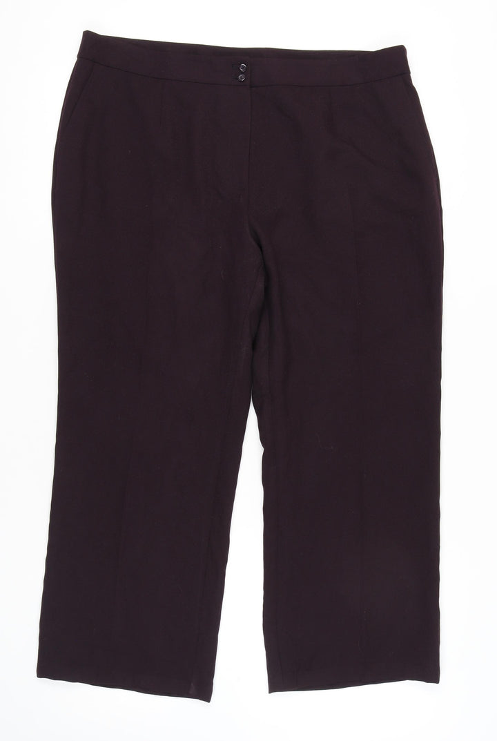 Isle Women's Black Trousers Size 20 Classic Fit