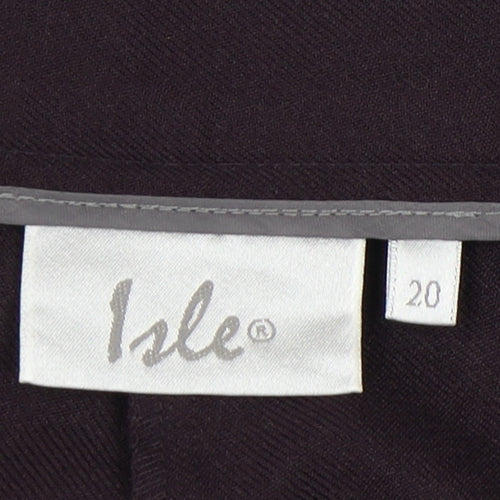 Isle Women's Black Trousers Size 20 Classic Fit