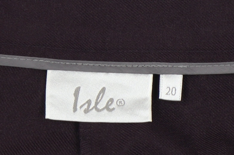 Isle Women's Black Trousers Size 20 Classic Fit