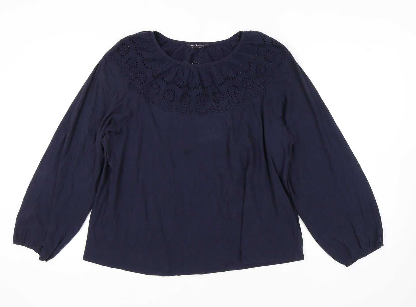 Marks and Spencer Women's Blue Blouse Size 20