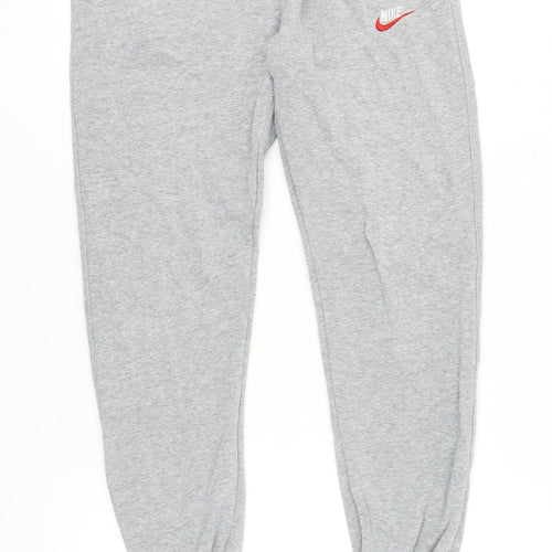 Nike Men's Grey Jogger Trousers, Size S, Elastic Waist