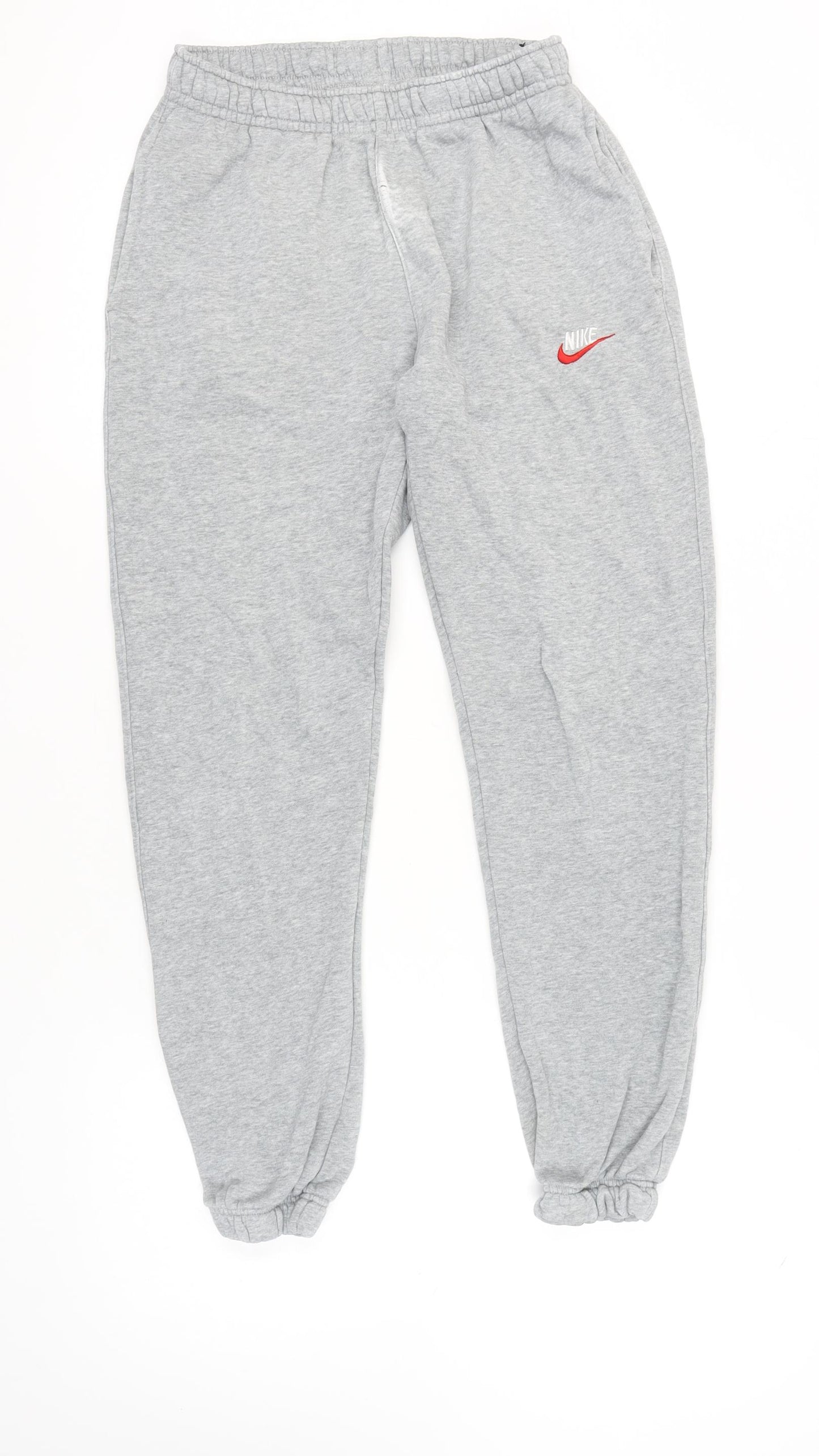 Nike Men's Grey Jogger Trousers, Size S, Elastic Waist