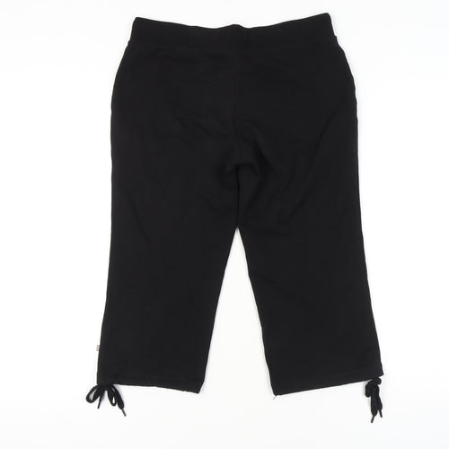 Sweaty Betty Women's Black Cropped Trousers M Active