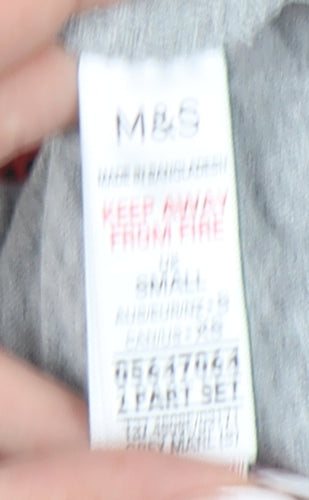 Marks and Spencer Women's Grey Pyjama Top S