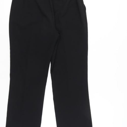 Bonmarché Women's Black Straight Leg Trousers Size 10