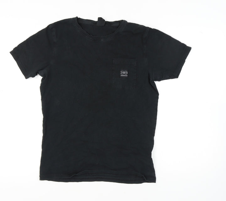 Crosshatch Men’s Black Crew Neck T-Shirt M Short Sleeve