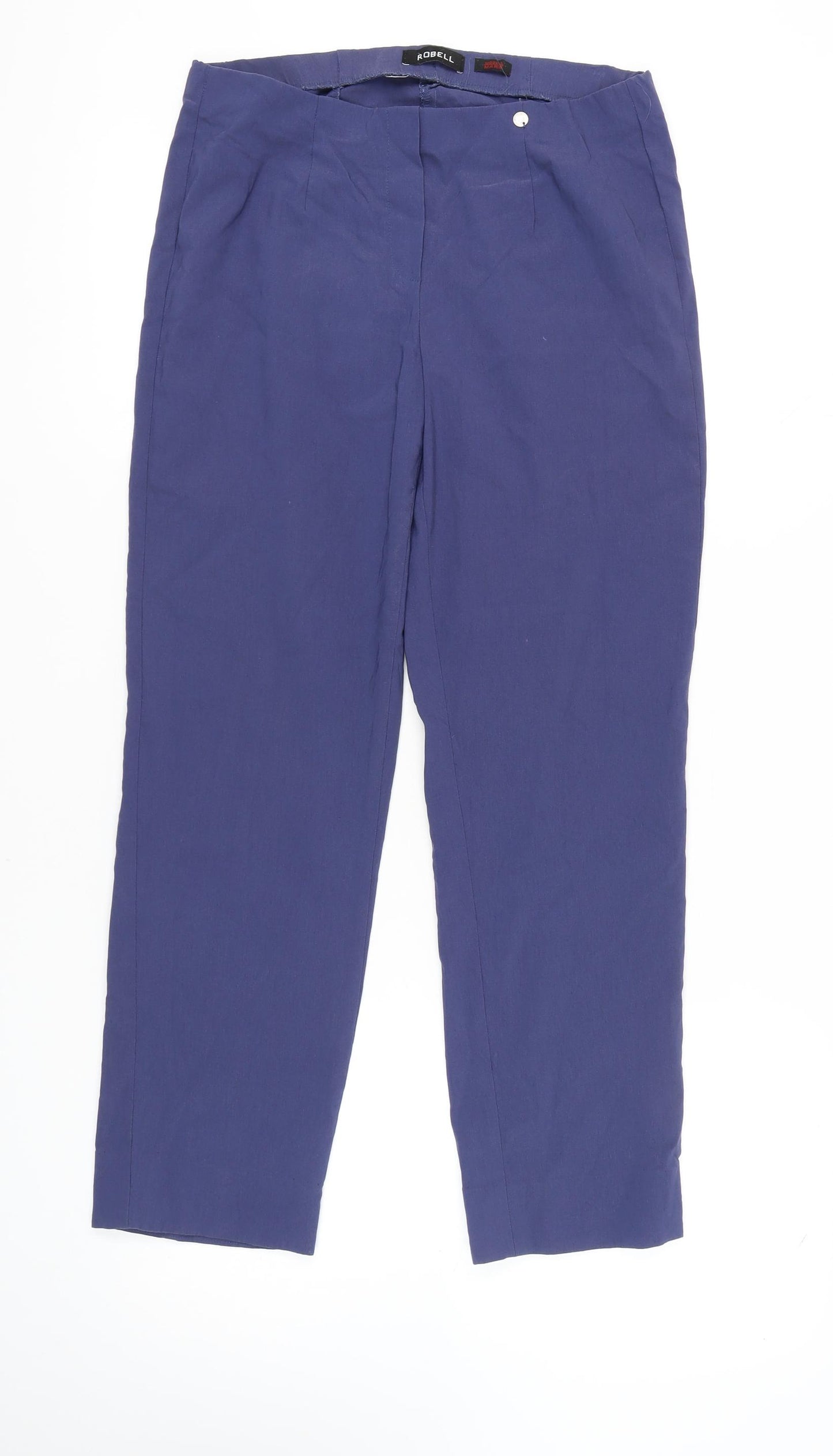 Robell Women's Blue Straight Trousers, Size 14