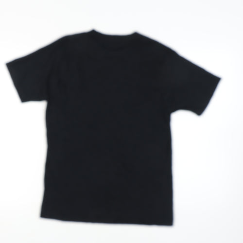Reebok Men's Black M T-Shirt, Crew Neck, Athletic Style