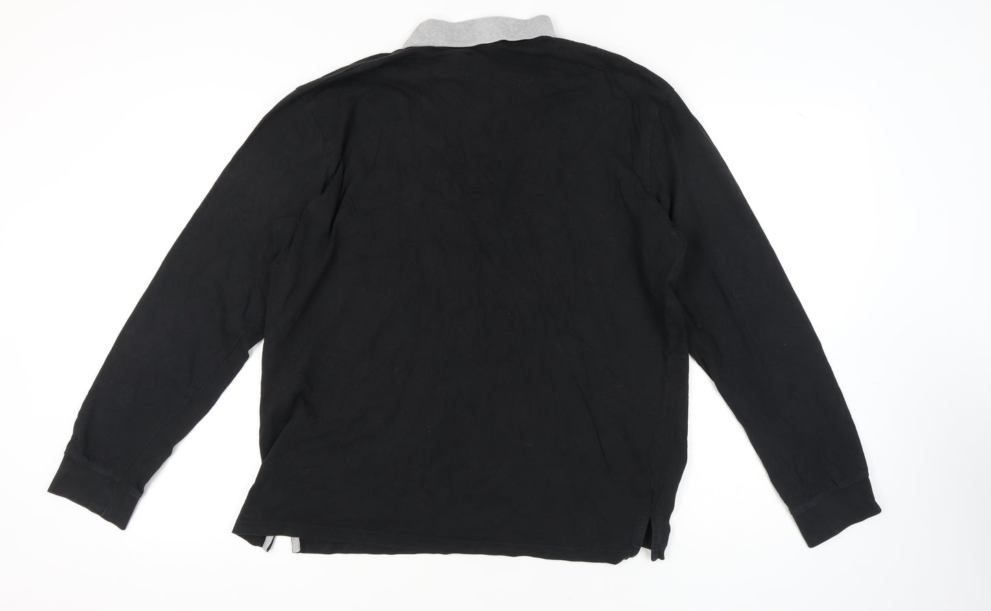 Atlasformen Men's Black XL Long Sleeve Polo Shirt