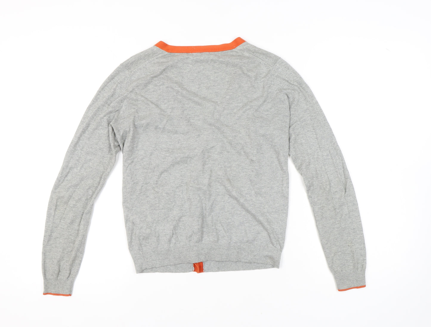 UNIQLO Women's Grey Cardigan XS V-Neck Knit Cotton