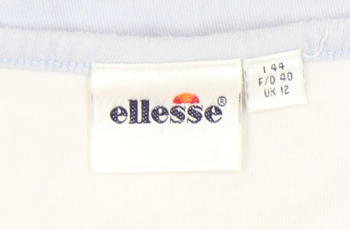 Ellesse Women's Blue Short Sleeve Crew Neck T-Shirt