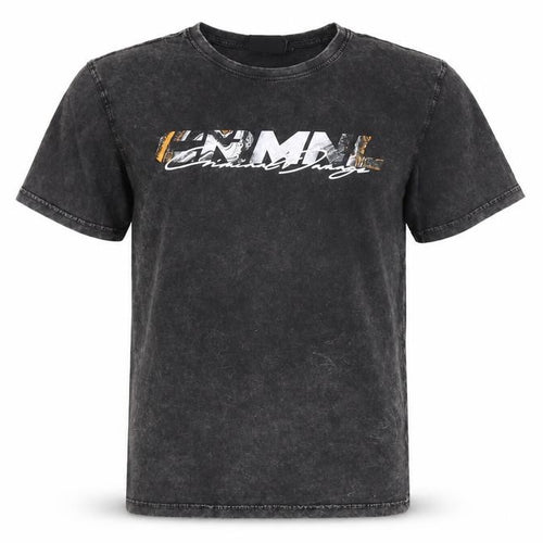 Criminal Damage Men's Black Animal Graphic T-Shirt L