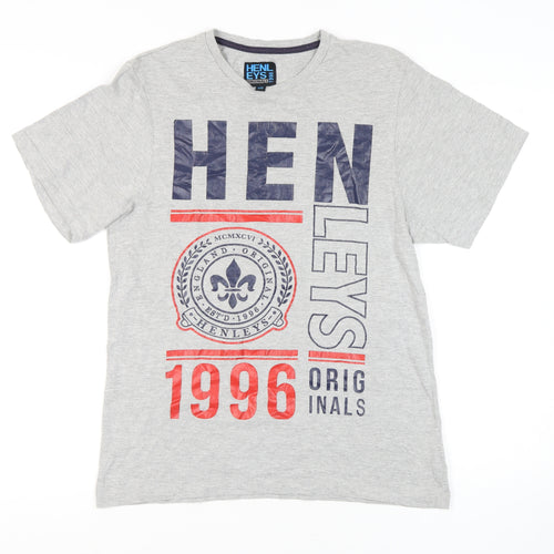 Henleys Men's Grey XS Graphic Print T-Shirt
