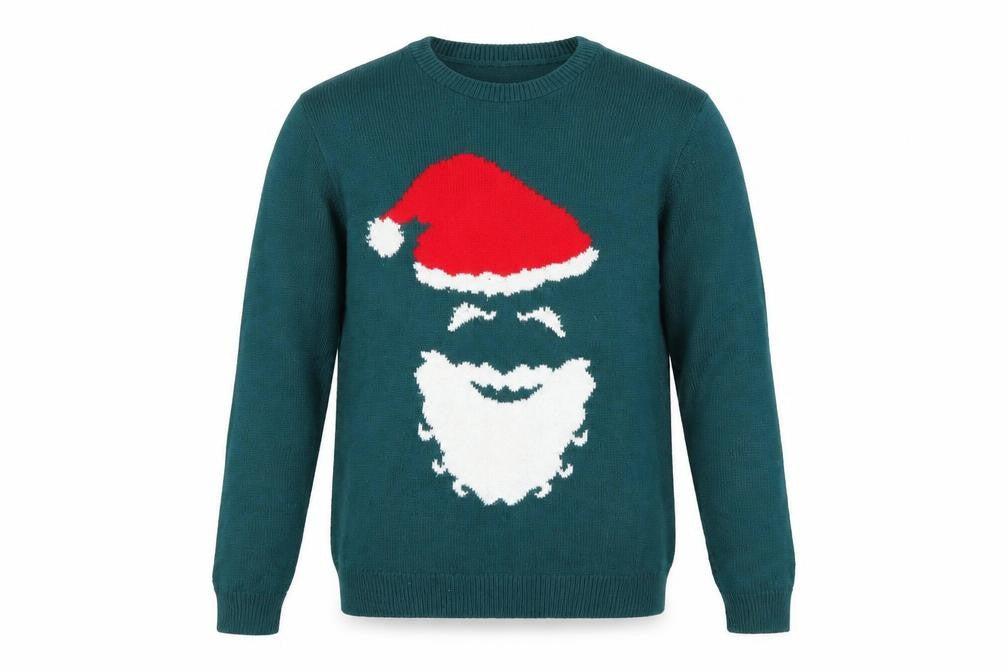 Front view of Topman Men’s Green Christmas jumper L