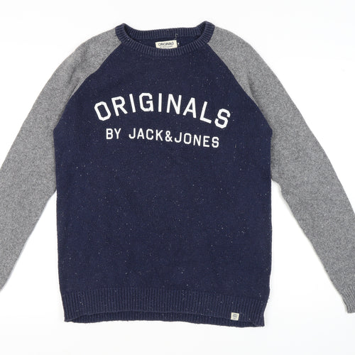 Jack & Jones Men's Blue Pullover Jumper M