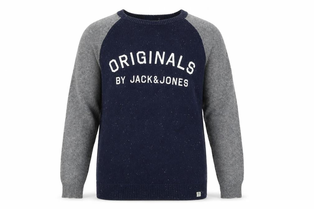 Front view of Jack & Jones Men's Blue jumper M