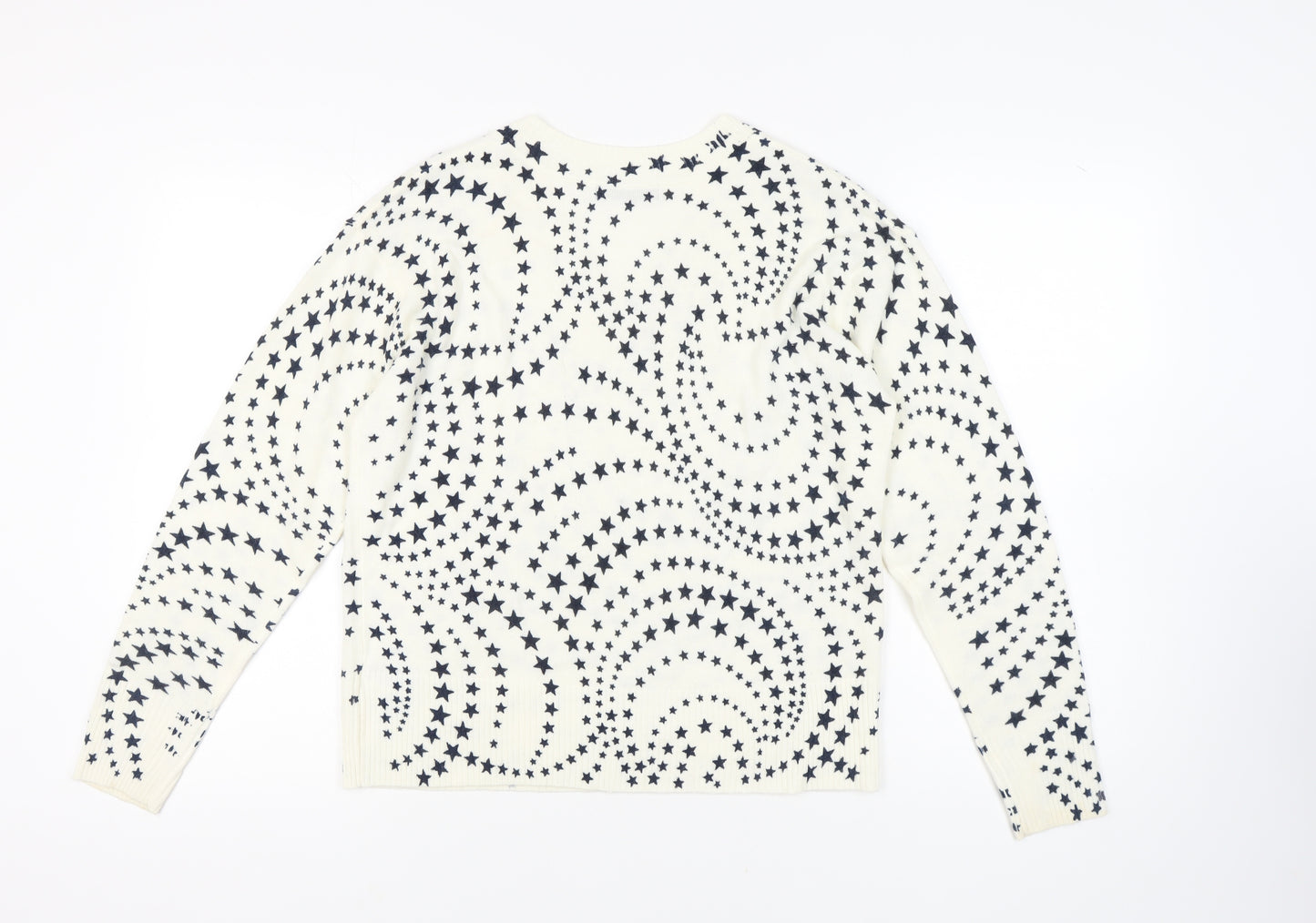 Marks and Spencer Women's Ivory Star Jumper Size 14