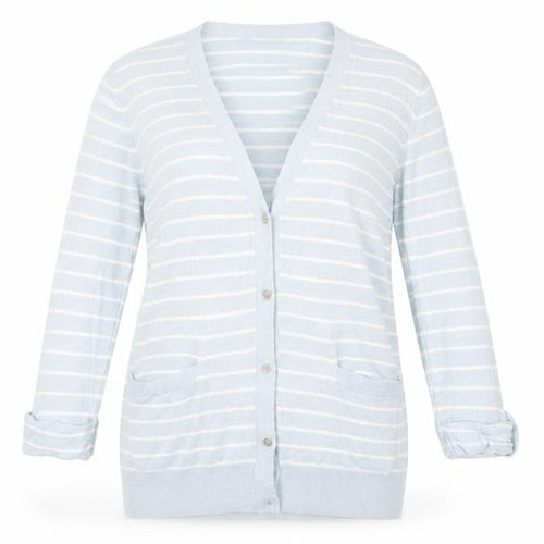 Lauren Ralph Lauren Women's Blue Striped Cardigan S