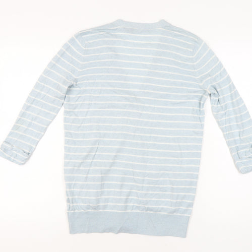 Lauren Ralph Lauren Women's Blue Striped Cardigan S