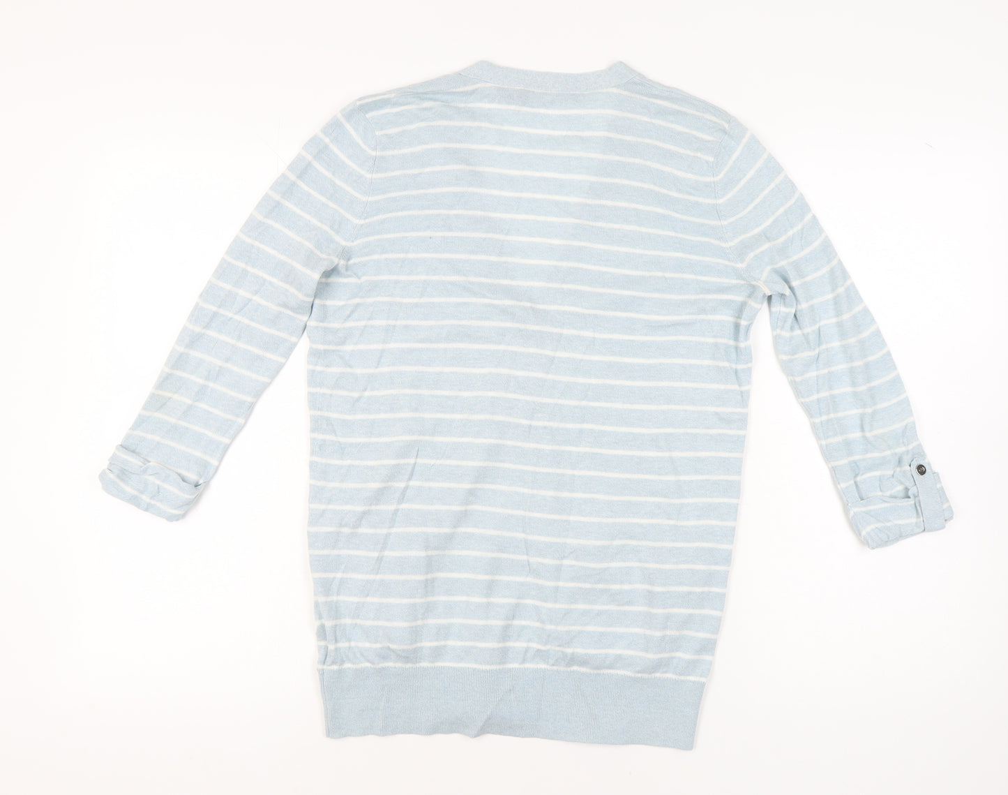 Lauren Ralph Lauren Women's Blue Striped Cardigan S