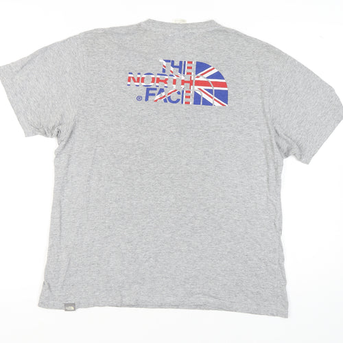 The North Face Men's Grey Logo T-Shirt, Medium