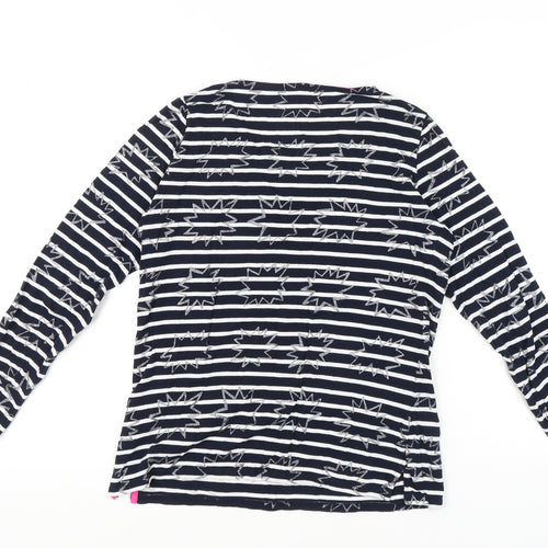 Boden Women's Blue Striped Long Sleeve T-Shirt Size 12