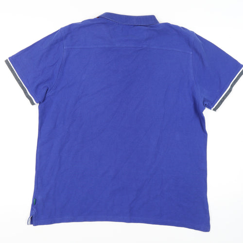 Racing Green Men's Blue Polo Shirt XL