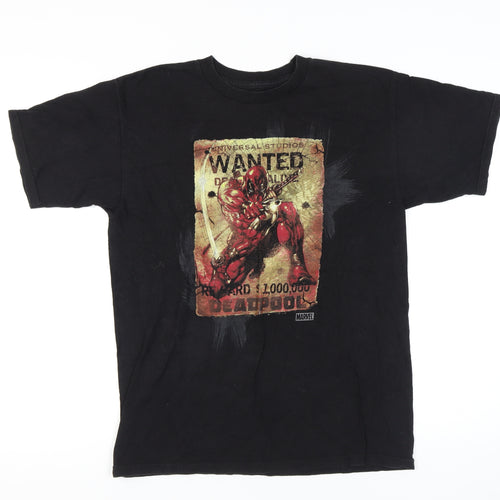 Universal Marvel Men's M Black Deadpool T-Shirt