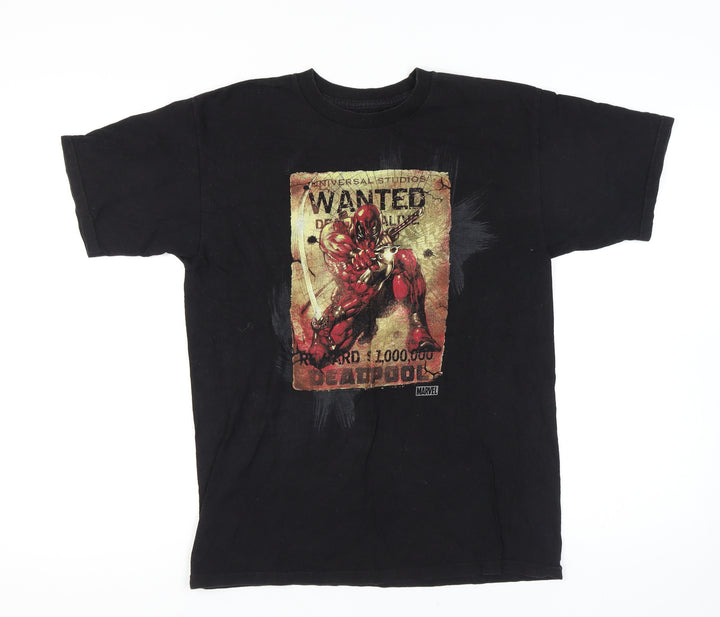 Universal Marvel Men's M Black Deadpool T-Shirt