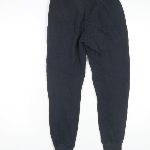 Under Armour Boys Black Joggers XS, Elastic Waist, Zip Pockets