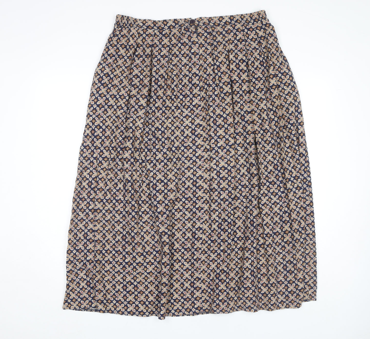 Nightingales LTD Women's Multicoloured A-Line Skirt Size 16