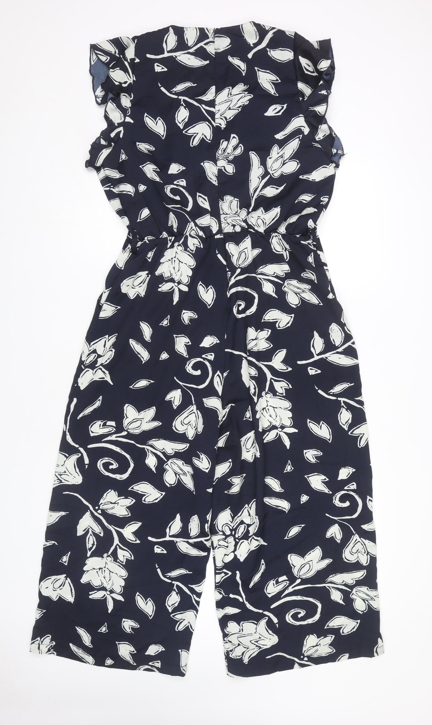 AX Paris Women's Navy Floral Jumpsuit Size 14