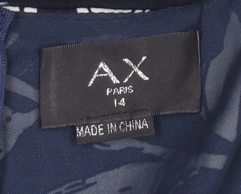 AX Paris Women's Navy Floral Jumpsuit Size 14