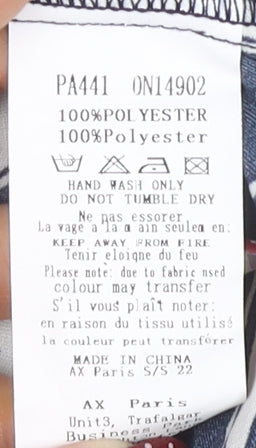 AX Paris Women's Navy Floral Jumpsuit Size 14