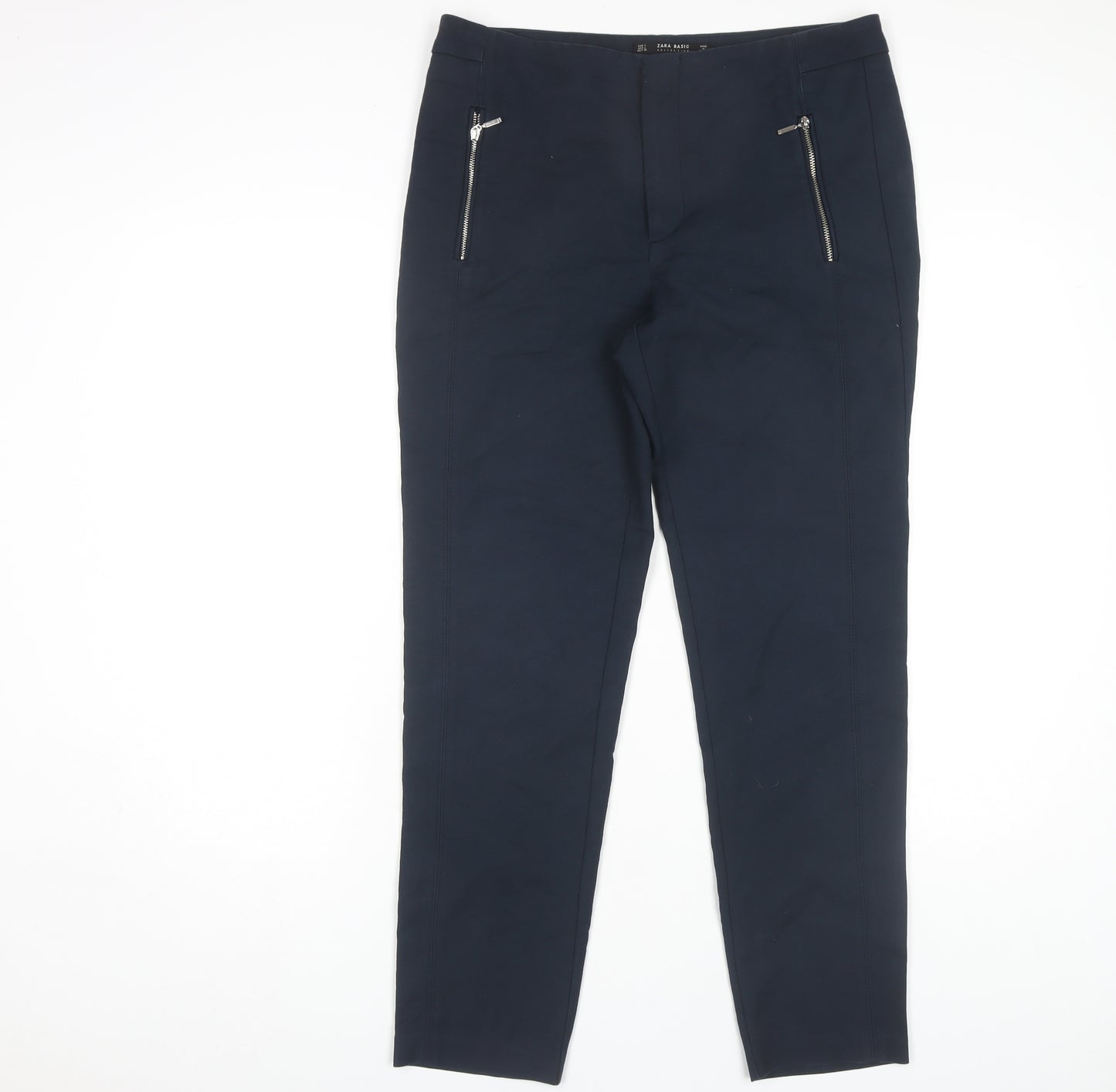 Zara Basic Women's Blue Skinny Trousers L