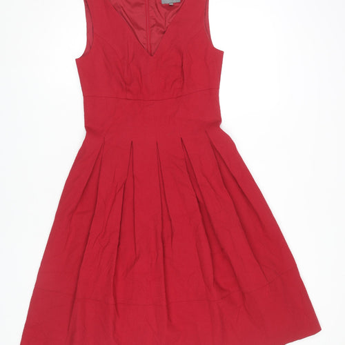 Phase Eight Women's Red 8 Sleeveless V-Neck Dress