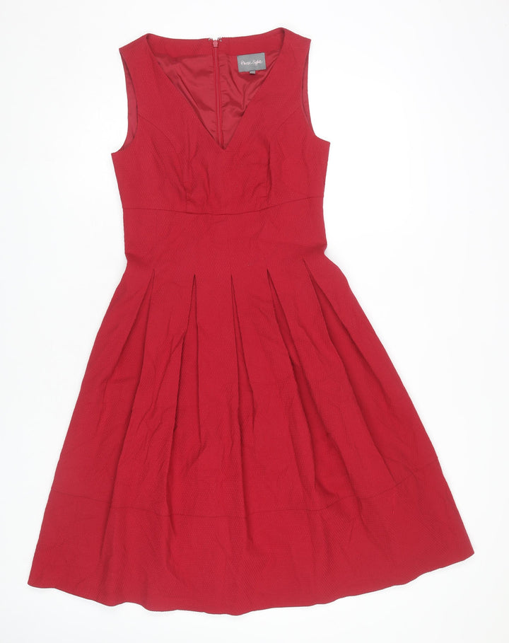 Phase Eight Women's Red 8 Sleeveless V-Neck Dress