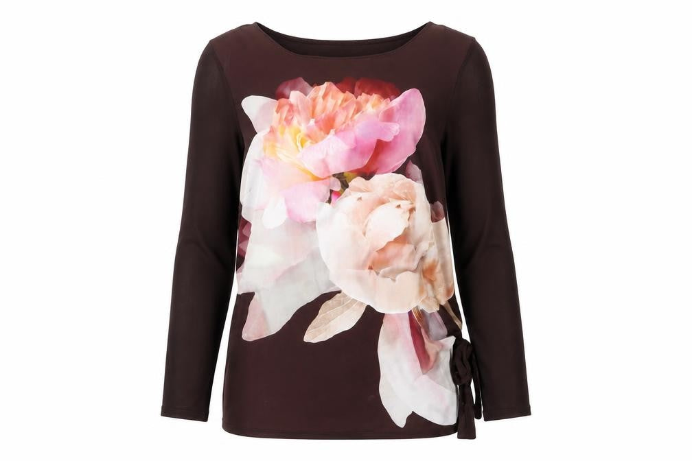 Front view of Oasis Women's Multicoloured Floral Tunic Blouse -, size S